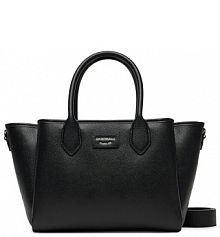 Torebka shopperka Emporio Armani czarna