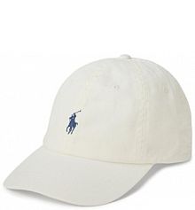 Czapka z daszkiem Polo Ralph Lauren écru damska