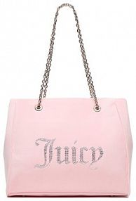 Torebka shopperka Juicy Couture różowa