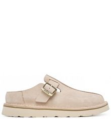 Klapki Clarks beżowe damskie