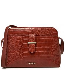 Torebka listonoszka Lasocki brązowa