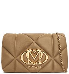 Torebka wieczorowa LOVE MOSCHINO beżowa