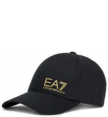 Czapka z daszkiem EA7 Emporio Armani czarna damska