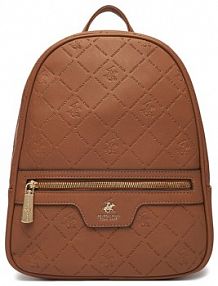 Plecak Beverly Hills Polo Club brązowy damski
