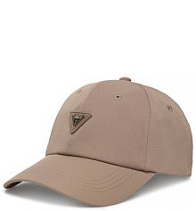 Czapka z daszkiem Guess beżowa damska