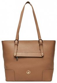 Torebka shopperka Beverly Hills Polo Club beżowa