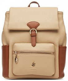 Plecak Beverly Hills Polo Club beżowy damski