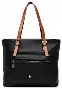 Torebka shopperka Beverly Hills Polo Club czarna