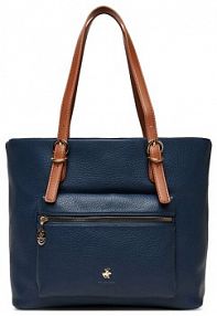 Torebka shopperka Beverly Hills Polo Club granatowa