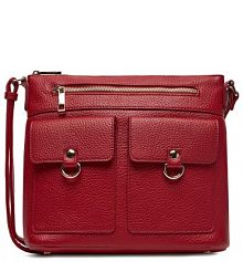 Torebka listonoszka Lasocki czerwona