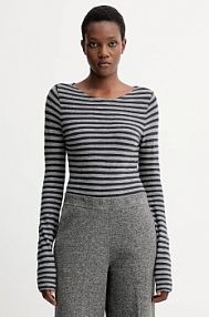 Longsleeve Marc O'Polo  szary damski M09219652597