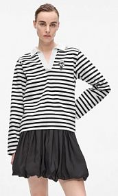 Longsleeve Karl Lagerfeld  czarny damski A4W17081