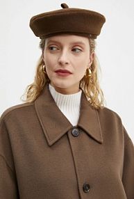 Beret RUSLAN BAGINSKIY  brązowy BRT08.WA.PT