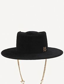 Kapelusz RUSLAN BAGINSKIY  czarny damski GMB033.F.PRS.