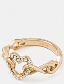 Pierścionek Guess  złoty JUBR05.532JW