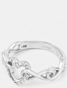 Pierścionek Guess  srebrny JUBR05.532JW