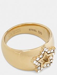 Pierścionek Guess  złoty JUBR05.540JW