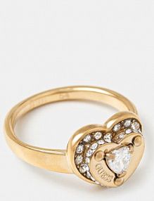 Pierścionek Guess  złoty JUBR05.552JW