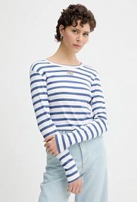 Longsleeve MUNTHE  niebieski damski 252110225264