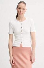 T-shirt Samsoe Samsoe  biały damski F25200028