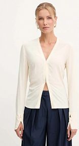 Koszula z długim rękawem PATRIZIA PEPE  beżowa 2C1647.A8I1