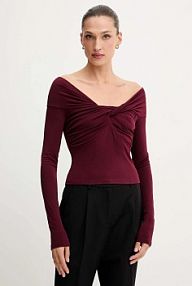 Bluzka PATRIZIA PEPE  bordowy damska 2M4477.J333