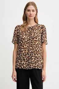 Bluzka DKNY  beżowa damska UE5TIF97