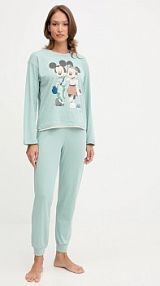 Piżama United Colors of Benetton  turkusowa damska 30963P049