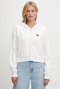Bluza rozpinana Tommy Jeans  biała damska DW0DW21147