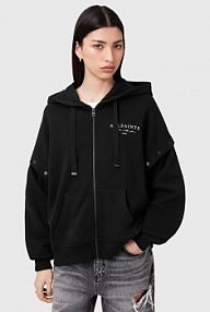 Bluza rozpinana AllSaints  czarna damska W134JC