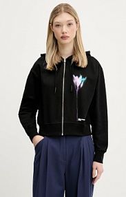 Bluza rozpinana Karl Lagerfeld Jeans  czarna damska A3W20041