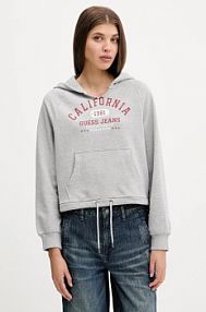 Bluza przez głowę Guess Jeans  szara W5YQ14.KCPR1