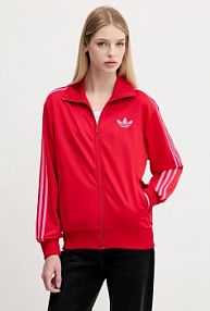 Bluza rozpinana adidas Originals  czerwona damska JW3665