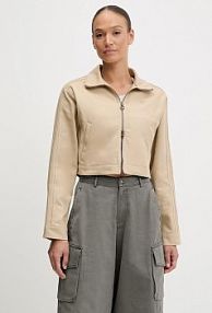 Kurtka jeansowe adidas Originals  beżowa damska JX7600