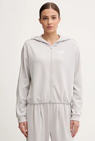 Bluza rozpinana EA7 Emporio Armani  szara damska AF12643.7W000