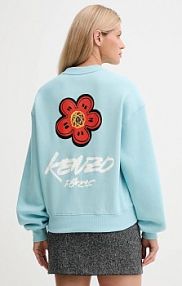 Bluza przez głowę Kenzo  turkusowa FF62SW4504MB