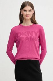 Sweter DKNY  różowy damski DJ5R0646