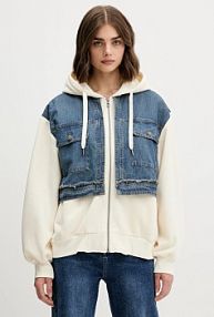 Bluza rozpinana Desigual  beżowa damska 25WWSK06