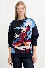 Bluza przez głowę Desigual  granatowa 25WWSK15