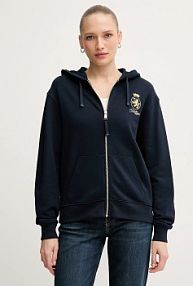 Bluza rozpinana Tommy Hilfiger  granatowa damska WW0WW46126