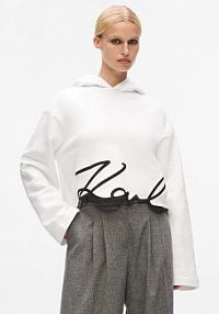 Bluza przez głowę Karl Lagerfeld  biała A4W20039