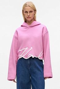 Bluza przez głowę Karl Lagerfeld  różowa A4W20039