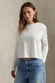 Longsleeve Polo Ralph Lauren  biały damski 211967103