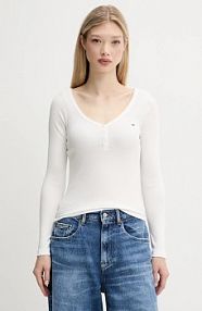 Longsleeve Tommy Jeans  biały damski DW0DW20903