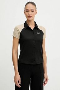 Koszula z krótkim rękawem Boss  czarna 50544191