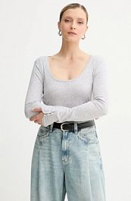 Longsleeve Boss Orange  szary damski 50542107