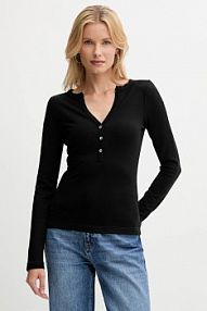 Longsleeve Guess  czarny damski W5YP12.KCTC2