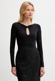 Longsleeve Guess  czarny damski W5YP33.KACM2