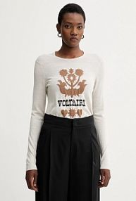 Sweter Zadig&Voltaire  beżowy damski KWSW02802