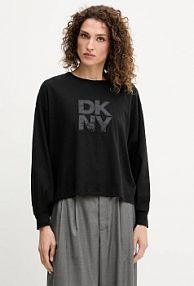 Longsleeve DKNY  czarny damski DJ5T1488